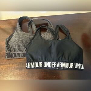 Under Armour mid impact cross back sports bra bundle